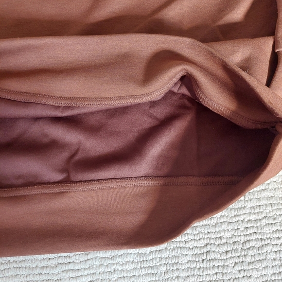 Zenana Chocolate Brown Wide Leg Lounge Set - Picture 4 of 12
